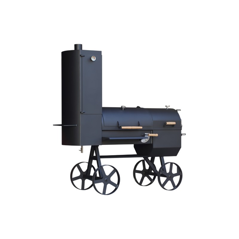 Smoker mit Backofen und Räucherkammer